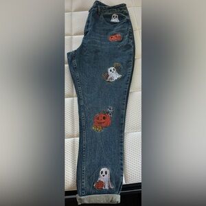 Halloween/Fall High Rise Denim Jeans